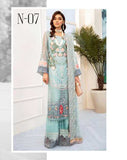 Nureh Embroidered Luxury Chiffon Collection Design N07 2020