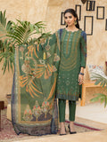 Hunter Green 3pc Lawn Embroidered Front With Lawn Printed Back Sleeves With Monar Dupatta Dyed Cambric Trouser Rococo Wk 00668a Salitex Summer Collection 2021