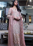 Zunuj Embroidered Chiffon Luxury Collection 01 Pink Hue 2019