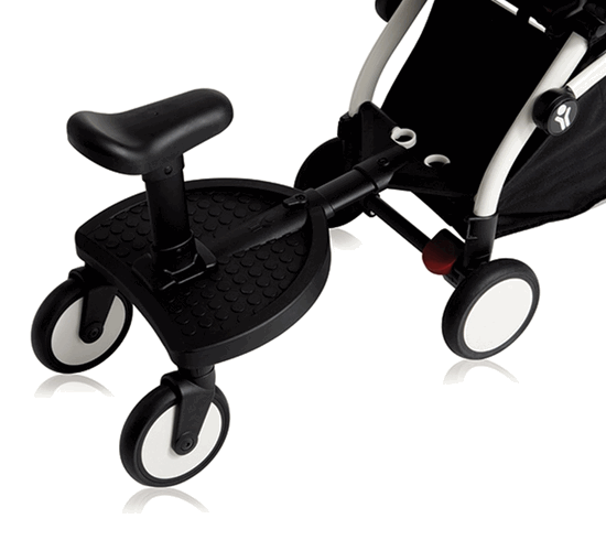 stroller with ride along board
