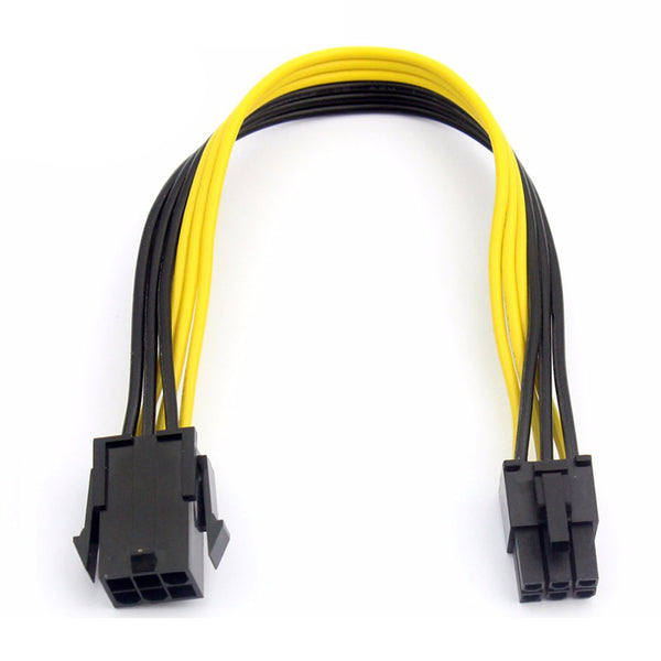 6 Pin Male to 6 Pin Female 18AWG PCIe Extension 30CM