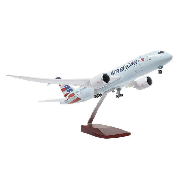 Terebo 1/130 Plane Model B787 American Airlines Airplane W/LED Collection 
