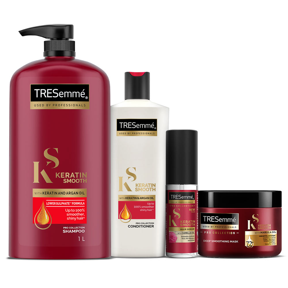 TRESemmé Keratin Smooth Shampoo 1000ml + Conditioner 340ml + mask 300m –  Tresemme India