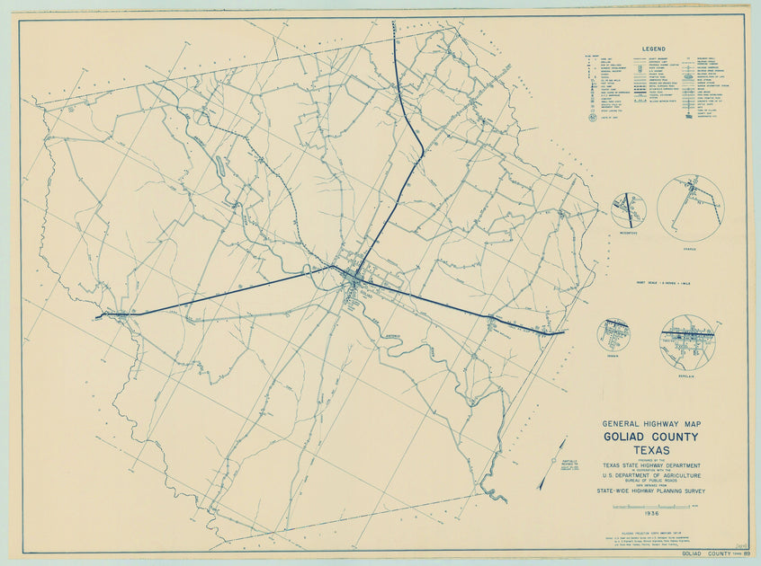 Goliad County Texas Historical Maps Texas Map Store 3812