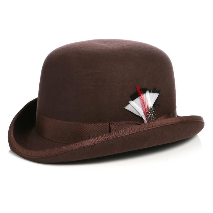 derby hat brown