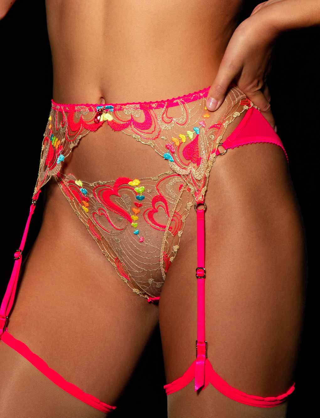 Candy Rainbow Bra 3 Piece Set