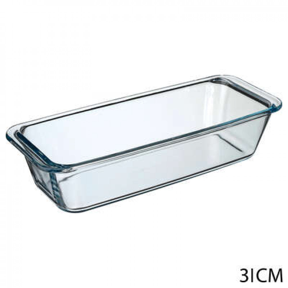 Efficiënt Expertise bord Prohobtools - Borcam Ovenschaal - cakevorm glas transparant 31 x 12 x 7 cm  - 59104