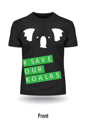 #SAVE OUR KOALAS - Tee (Black)