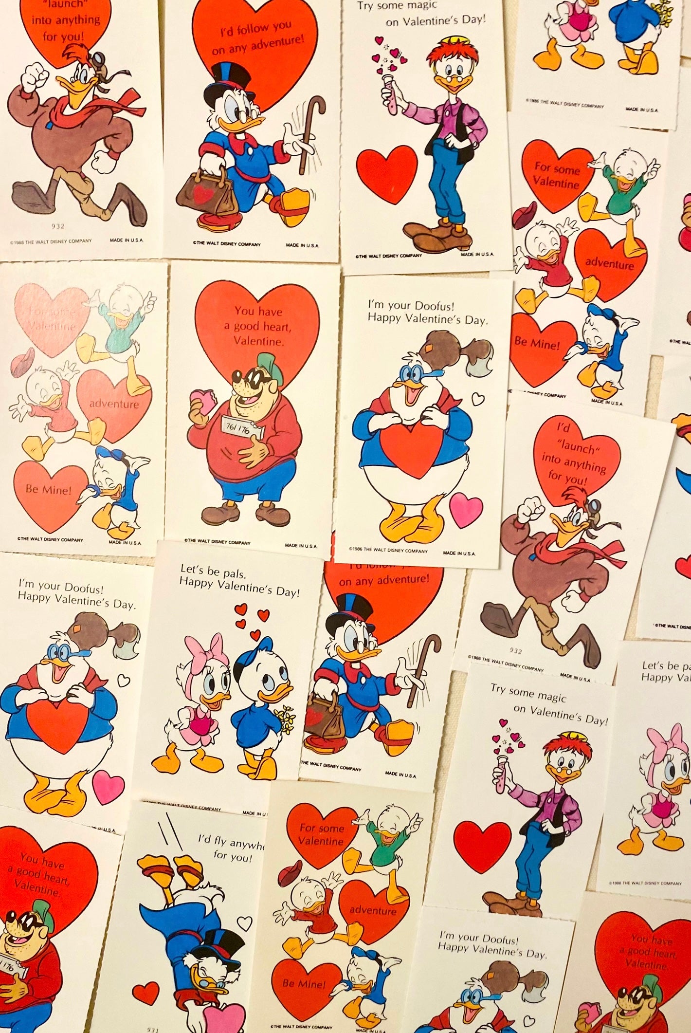 90s Nostalgia Mystery Disney Duck Tales Valentines Card Sticker Pack K –  PaLaLaLaPollyShop