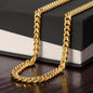I Closed My Eyes Son Sentimental Keepsake Wedding Day Graduation Birthday Proud Mum Gift for Son copy Cuban Link Chain Mens Necklace