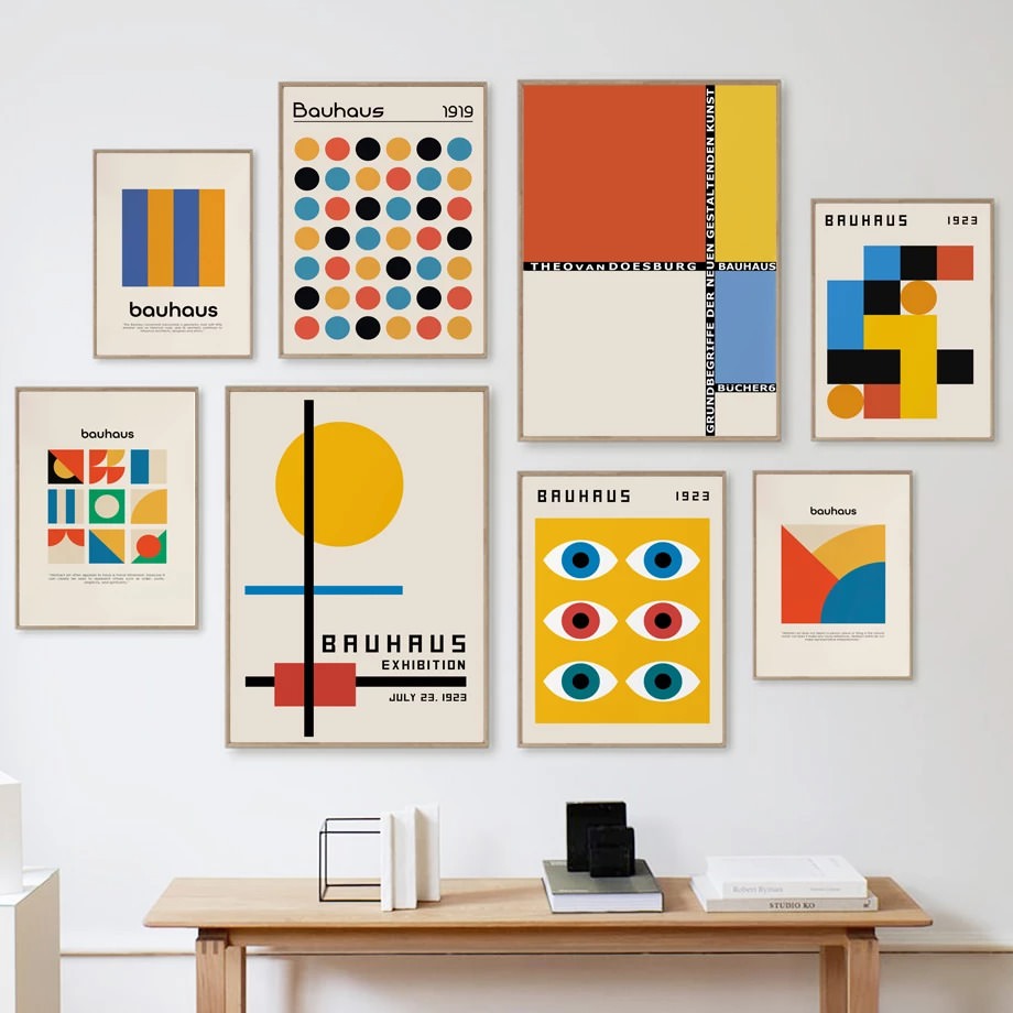 German Retro Art Gallery Wall Canvas Posters Shop Online on roomtery