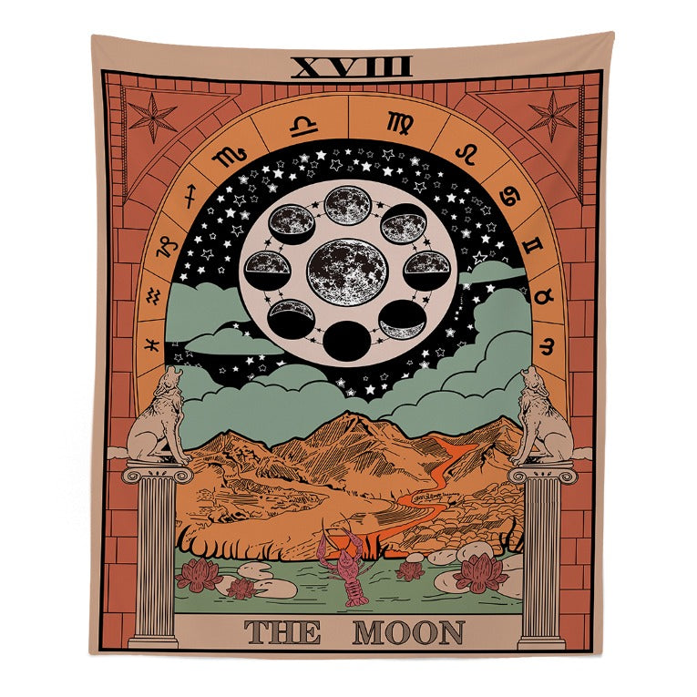 Tarot Cloth and Moon Tapestry Bundle 