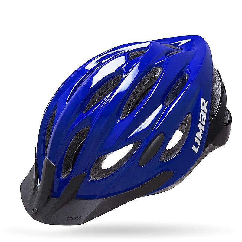 blue cycling helmets