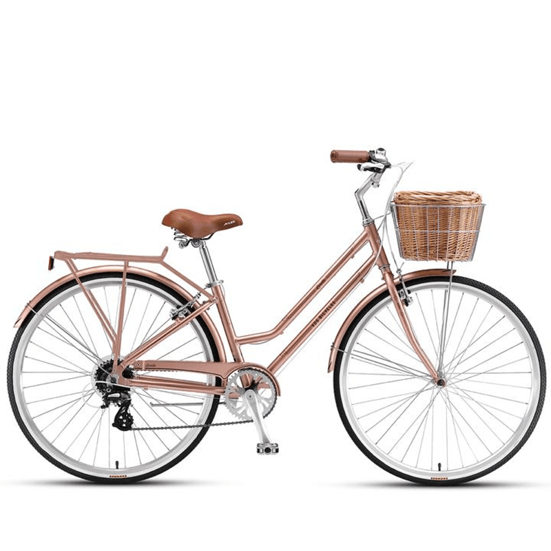 rose gold bike basket