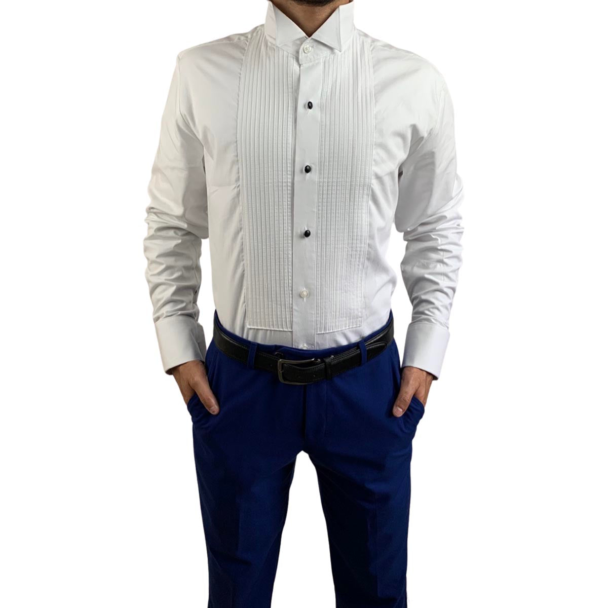 operador Adelante Irregularidades Camisa Cuello de PALOMA para ESMOQUIN color blanco en OFERTA ✓ – Laurenti