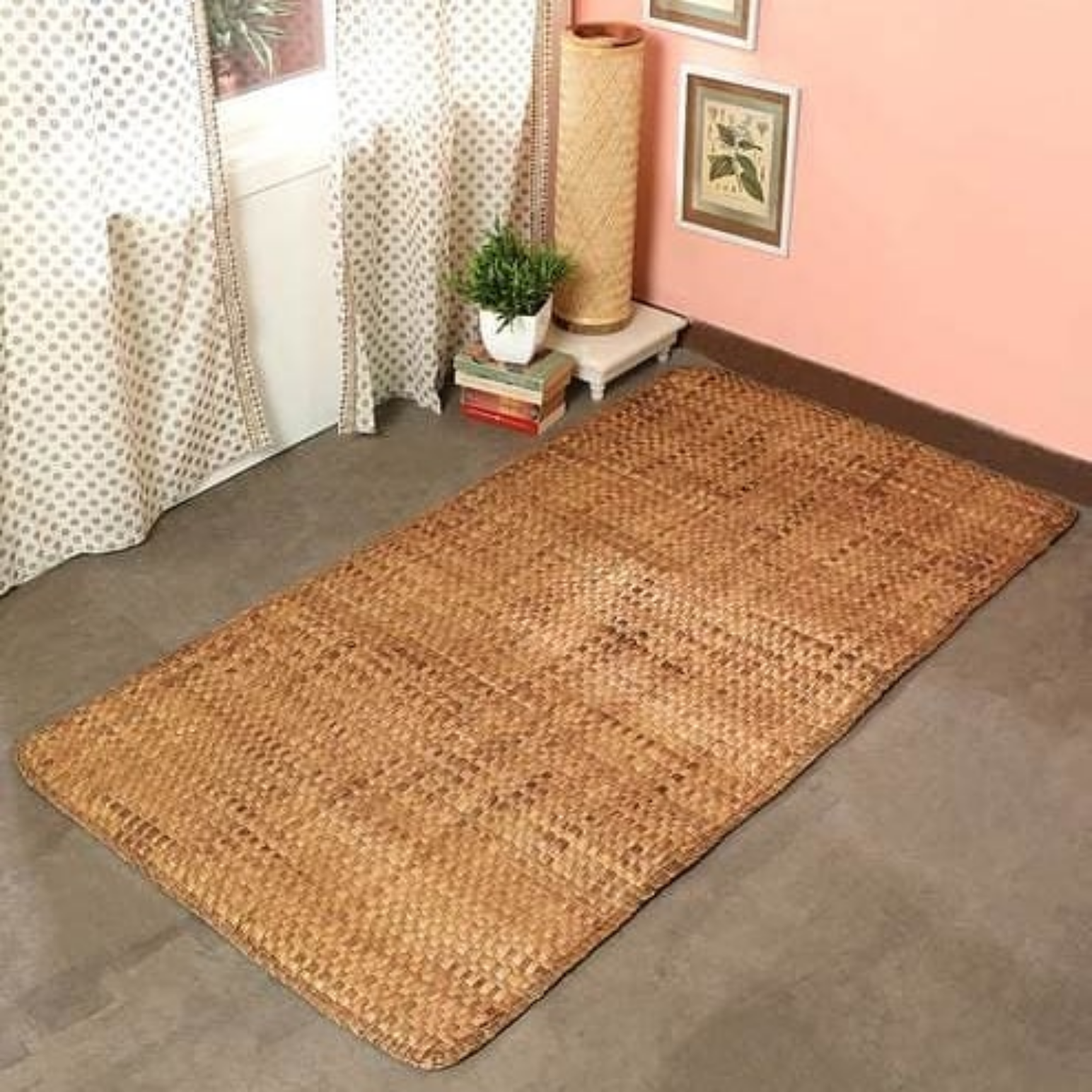 hoofd Bekijk het internet overzee Kraftinn Yoga Mat Cum Carpet - Water Hyacinth – Woodygrass