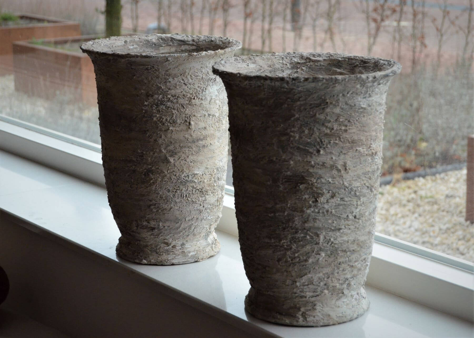 microscopisch een beetje vrijgesteld DIY* Je saaie potten rustiek en landelijk maken met muurvuller – Château  Rustique