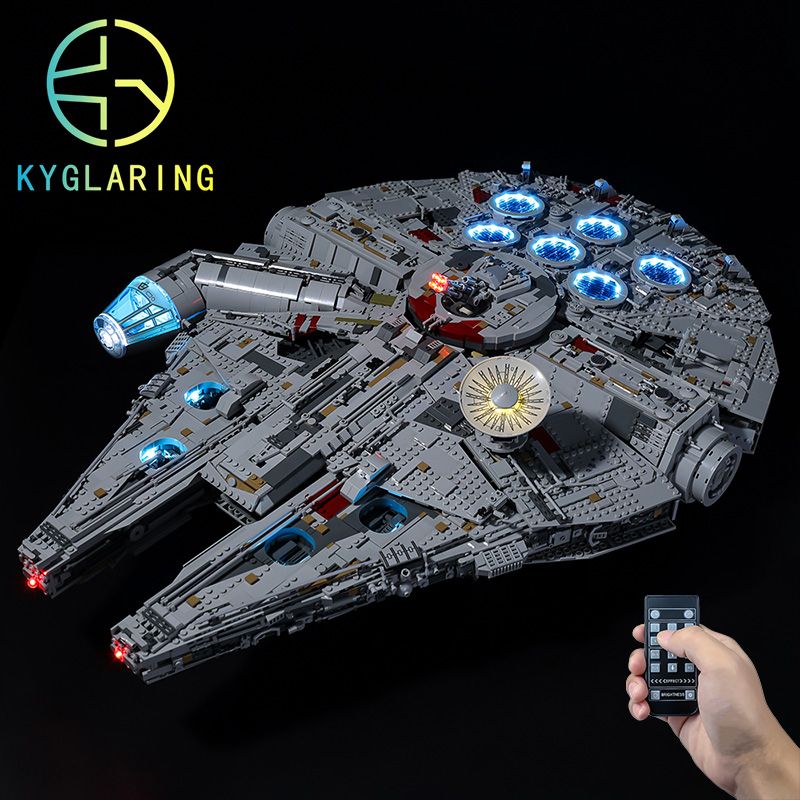 Kyglaring LED Light for LEGO 75192 Star War Falcon Millennium with RC version 