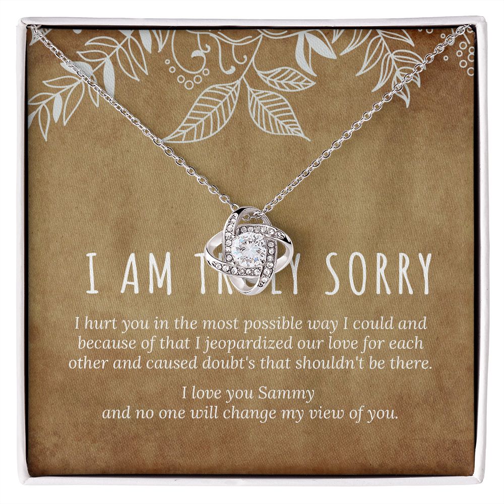 I'm Sorry Gift, Sorry Card, Apology Necklace, Sorry Gift Wife ...