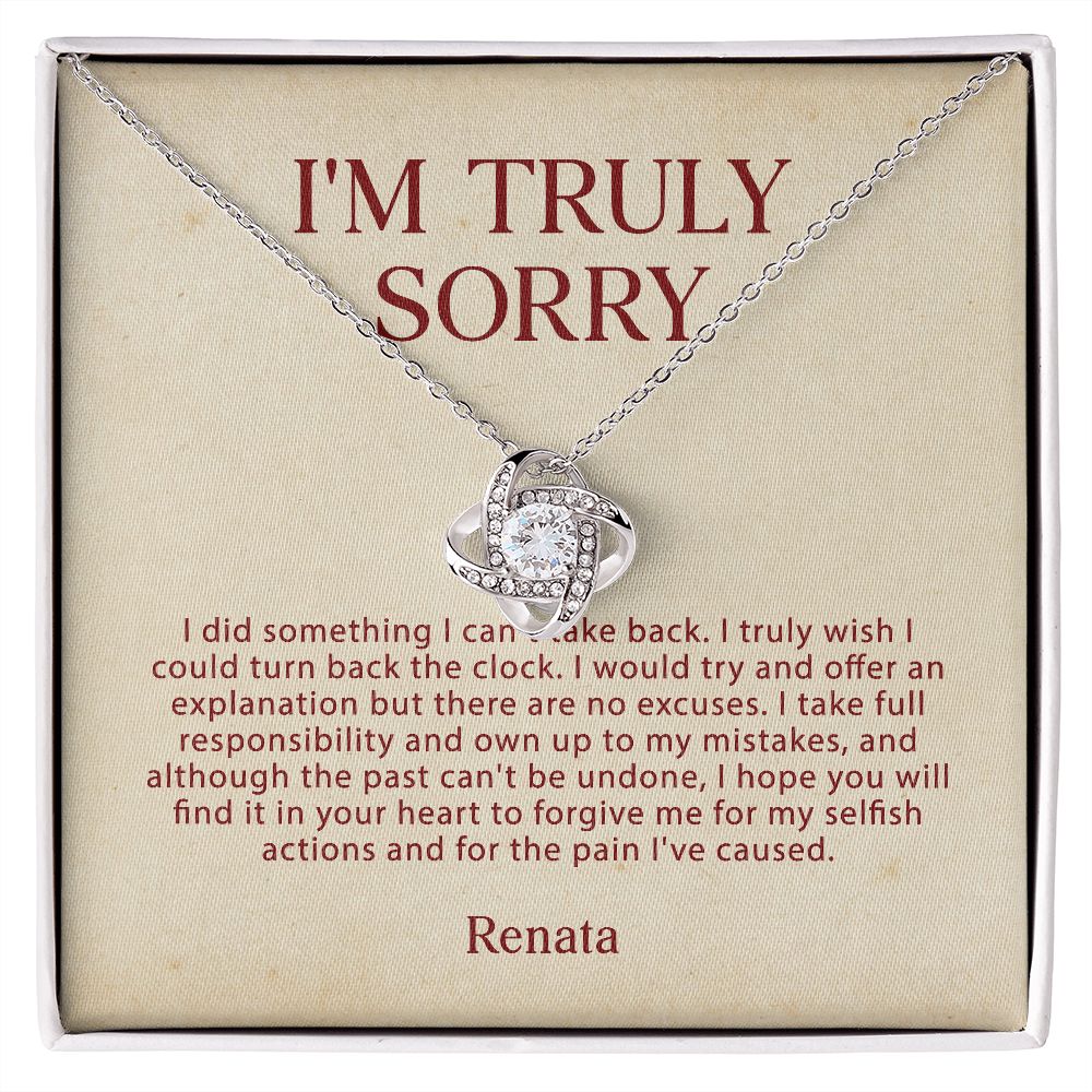 I'm Sorry Gift, Sorry Card, Apology Necklace, Sorry Gift Wife ...