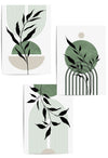 Set of 3 Sage Green Wall Art Prints