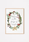 believe in the magic of Christmas wall sign
