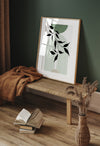 Mid Century Sage Green Wall Art Poster 3