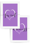 sweet dreams purple bedroom prints