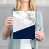 Geometric Navy Blue Wall Art