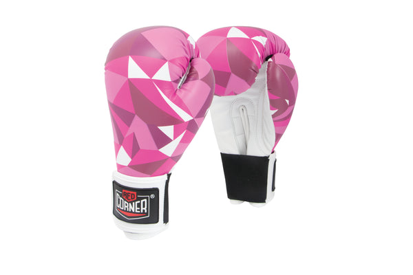 red corner boxing gloves