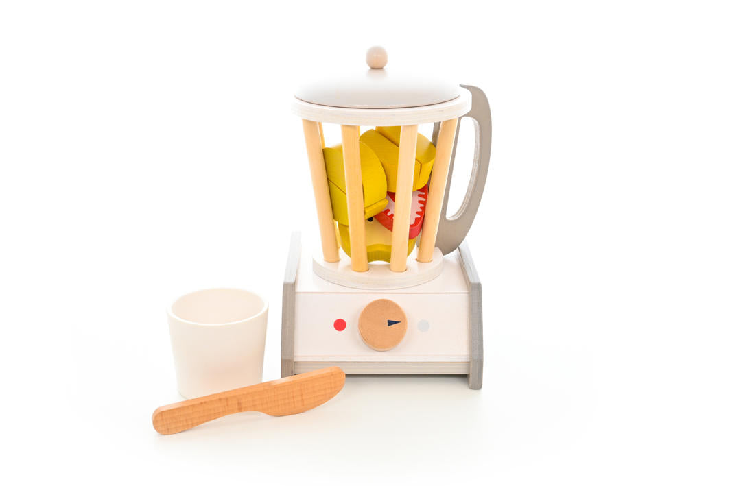 wooden smoothie set