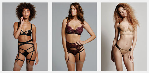 Edge o' Beyond Luxury women's underwear lingerie ranges madeleine, fabienne and valma