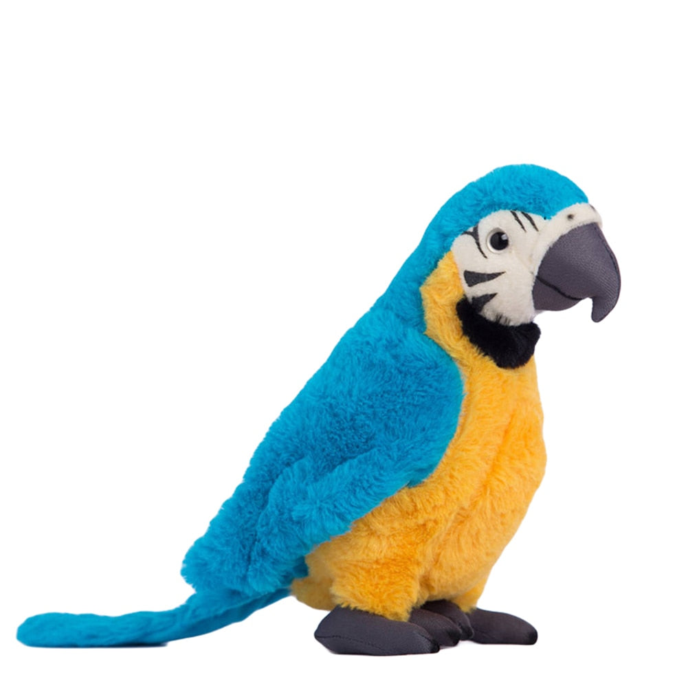 blue parrot plush