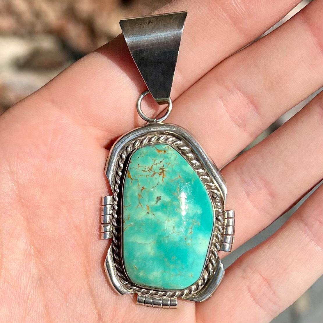 mens turquoise pendants