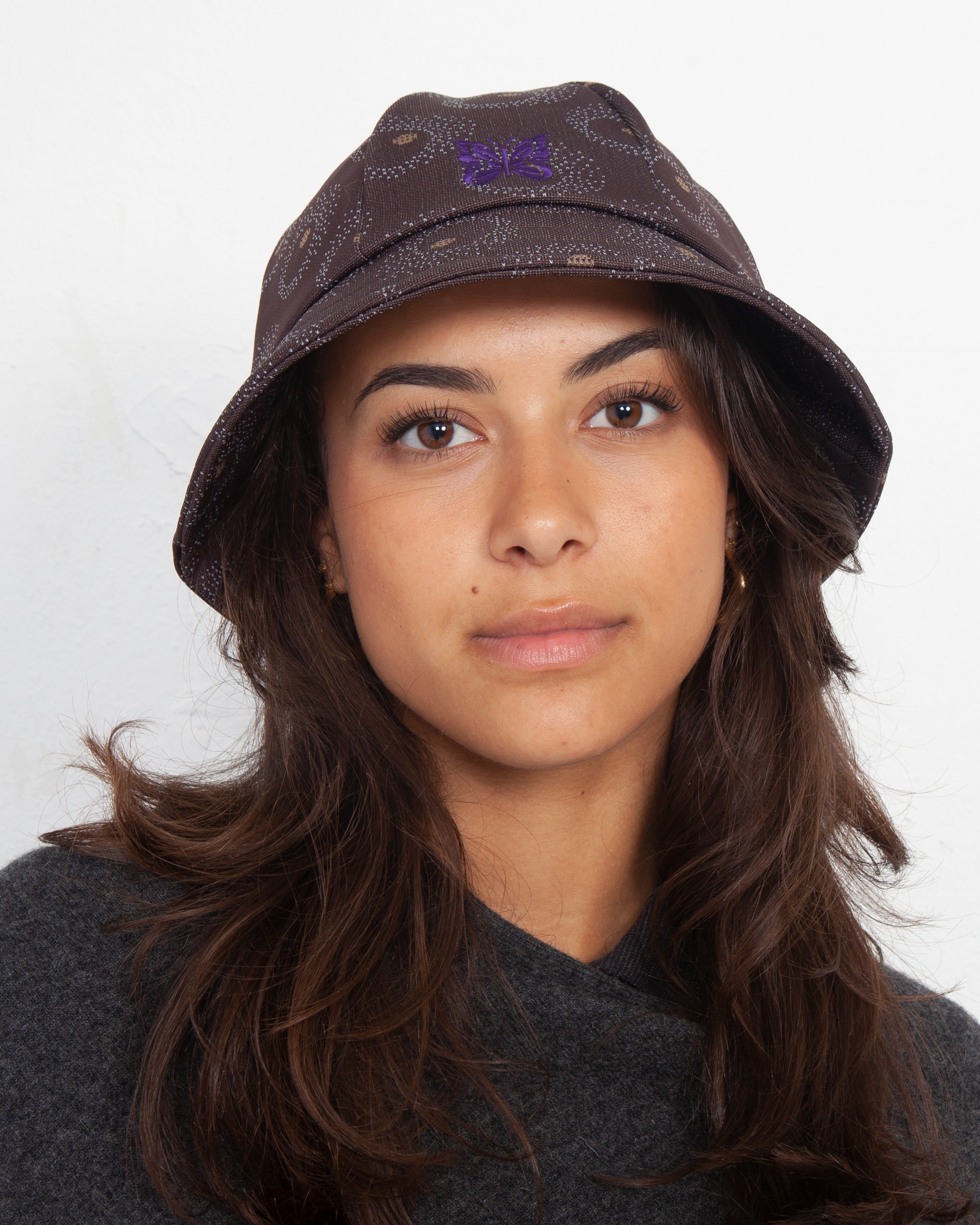 Needles Bermuda Hat Poly Jq. Brown