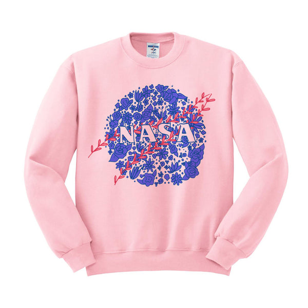 nasa sweatshirt pink and blue