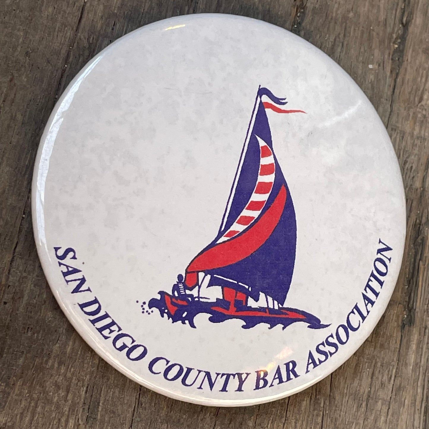 【USA vintage】缶バッジ San Diego Bar Association