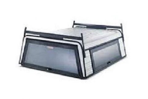 Adjustable Ladder/Boat Racks for Aluminum Truck Caps - BLACK Finish 1x2 BR-B1X2