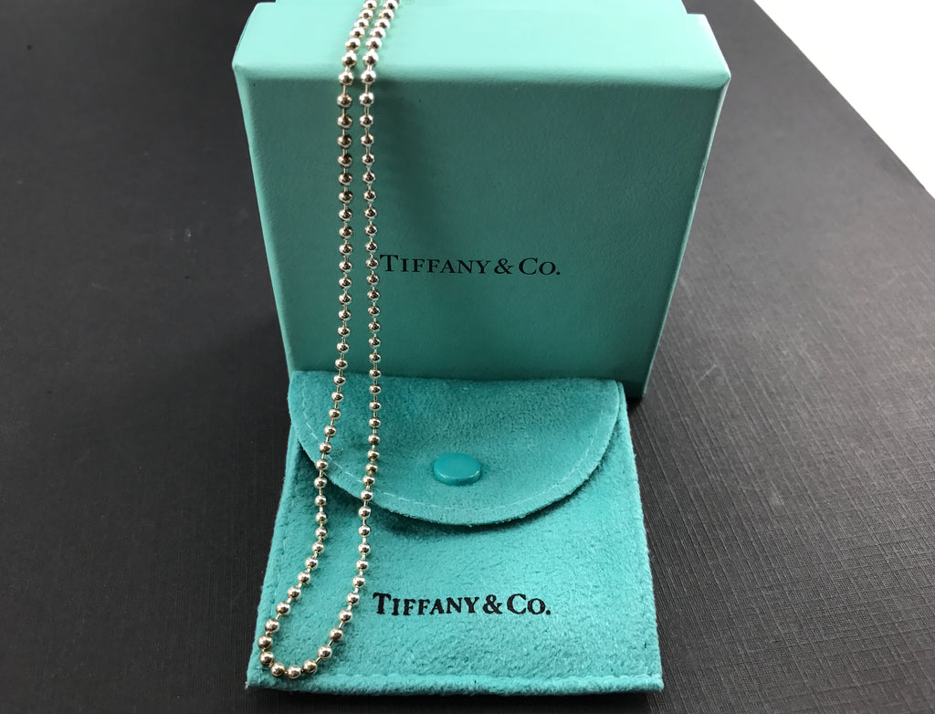 tiffany ball chain necklace