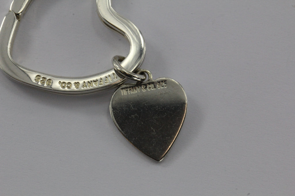 heart tag key ring