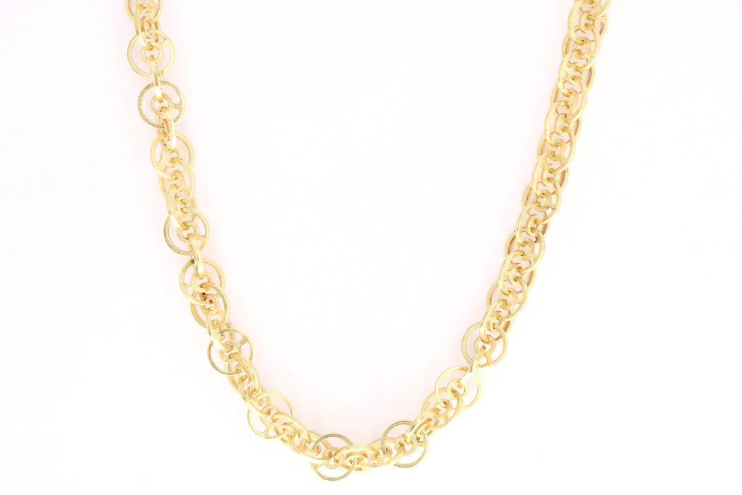 Modernist 18K Yellow Gold Chain Necklace - Queen May