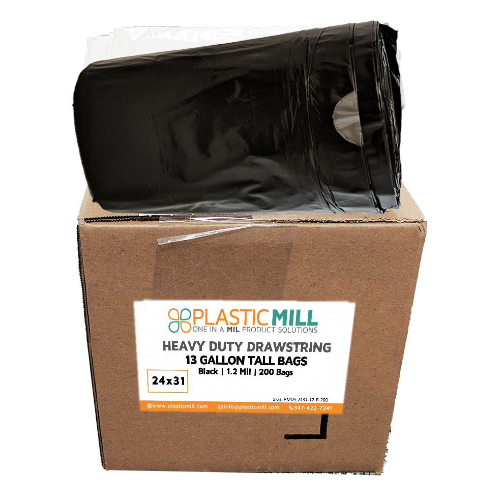 13 gallon black trash bags