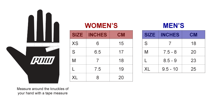 Burton Mitten Size Chart