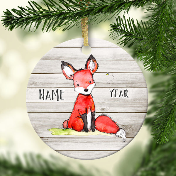 rustic personalized ornaments