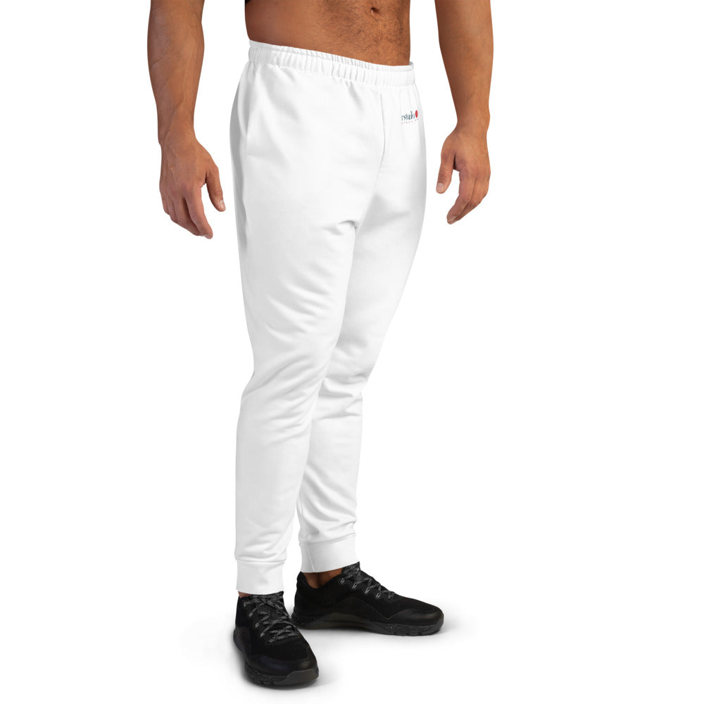 Pantalones chándal blanco para hombre estudio A pilates