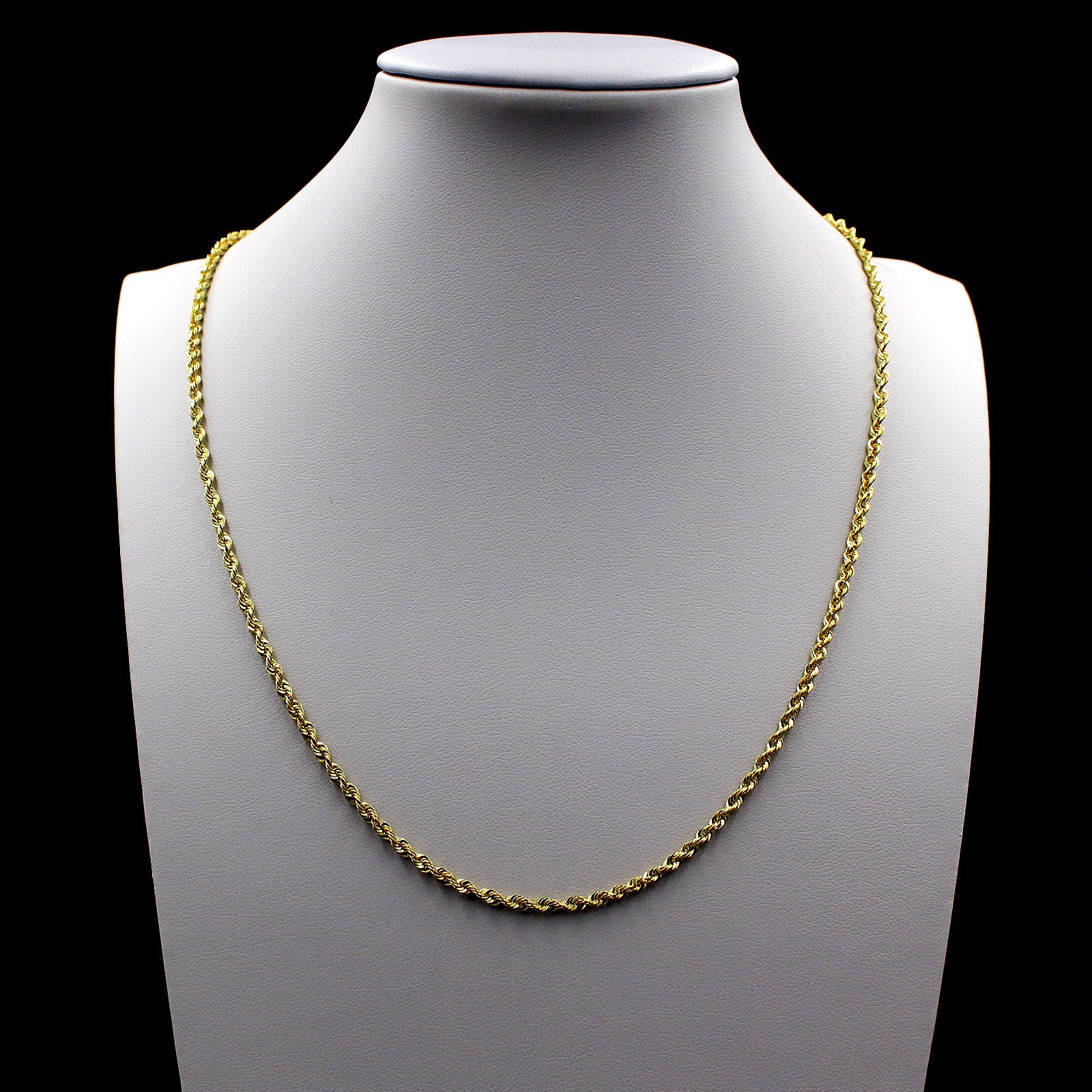 10k rope chain necklace