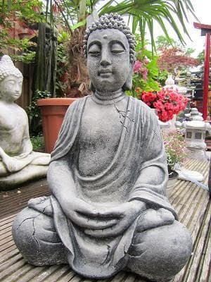 Terugbetaling Ontwaken roze Zittende Boeddha Lotus Houding 68x45 cm - Spijkenisse Boeddha