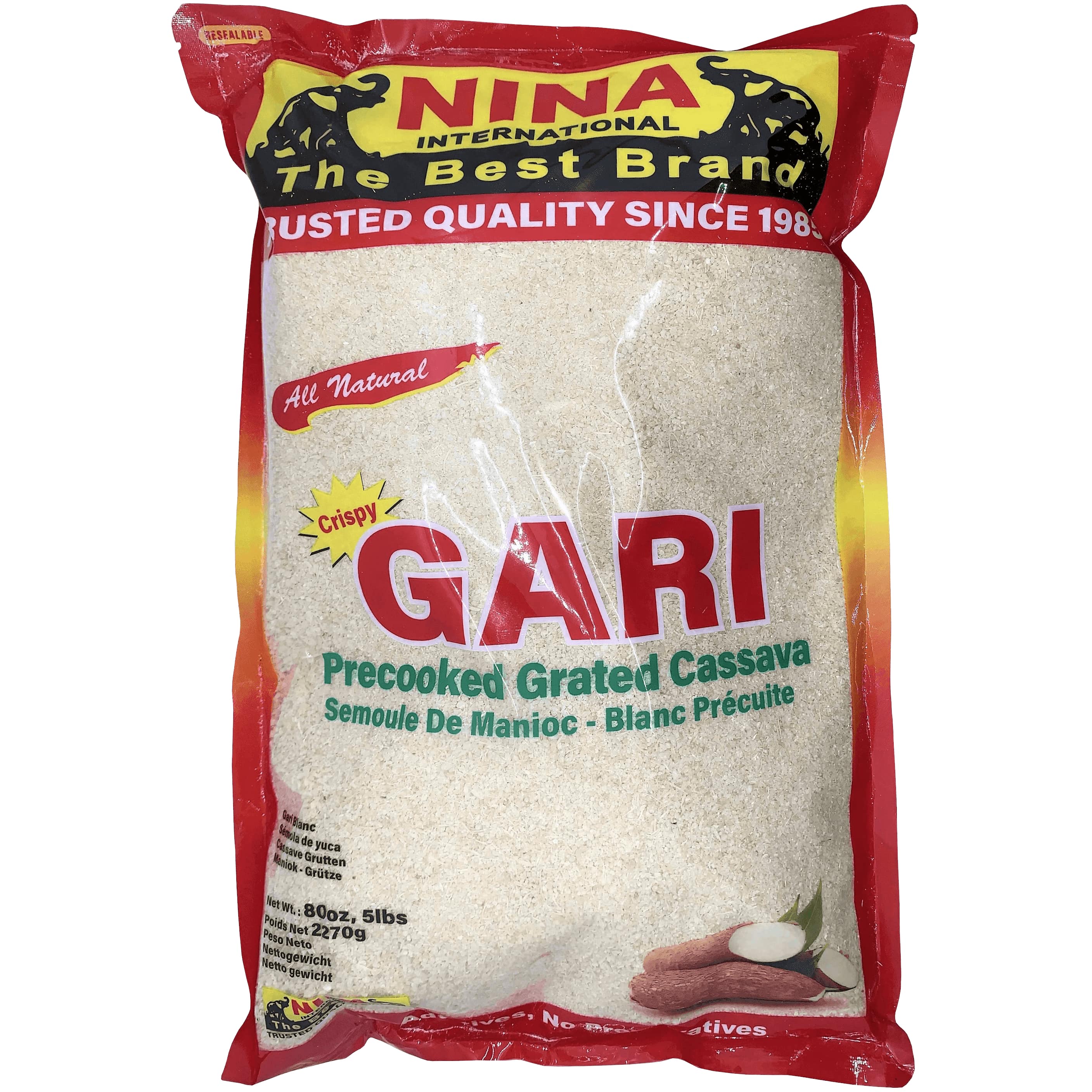 grated cassava