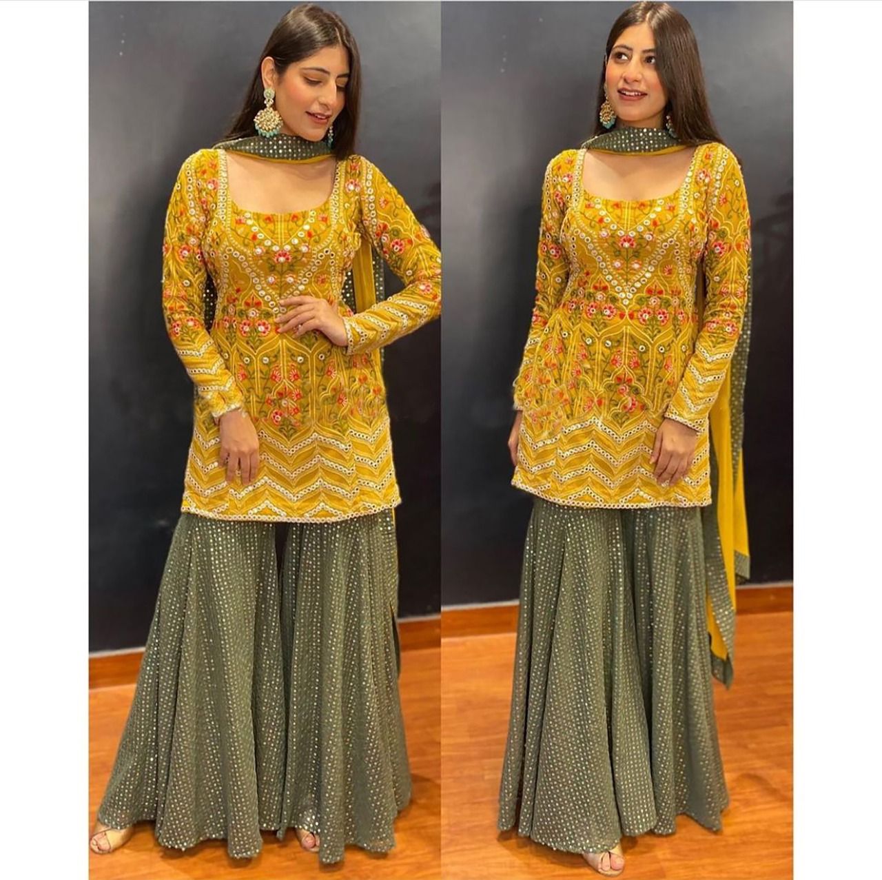 yellow green sharara