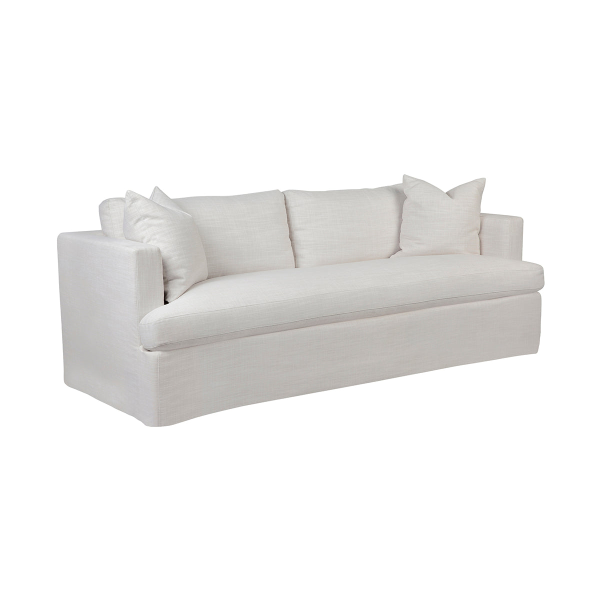 off white linen couch